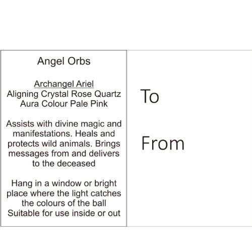 Angel Orb - Archangel Ariel - Rose Quartz1 Angel Orb - Archangel Ariel - Rose Quartz1